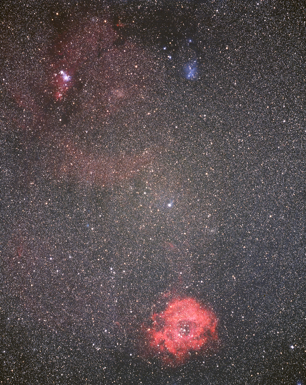 バラ星雲とIC2264